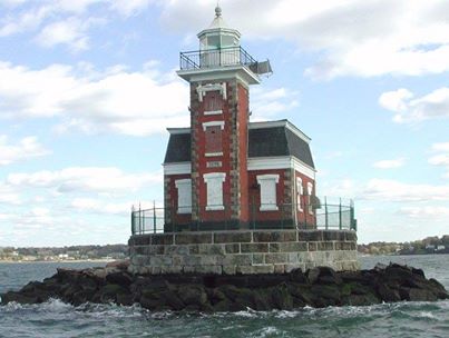 The Great Neck Historical Society’s exhibit, The History of Great Neck Stepping Stones Lighthouse, will be on view in the Main Library Gallery from Dec. 14 until Jan. 13, 2018. (Photo courtesy of The Great Neck Historical Society)