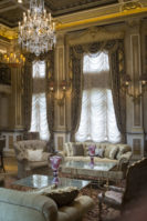 The mansion was adorned with chandeliers, silk drapes and careful wood detailing. (Photo by Janelle Clausen)