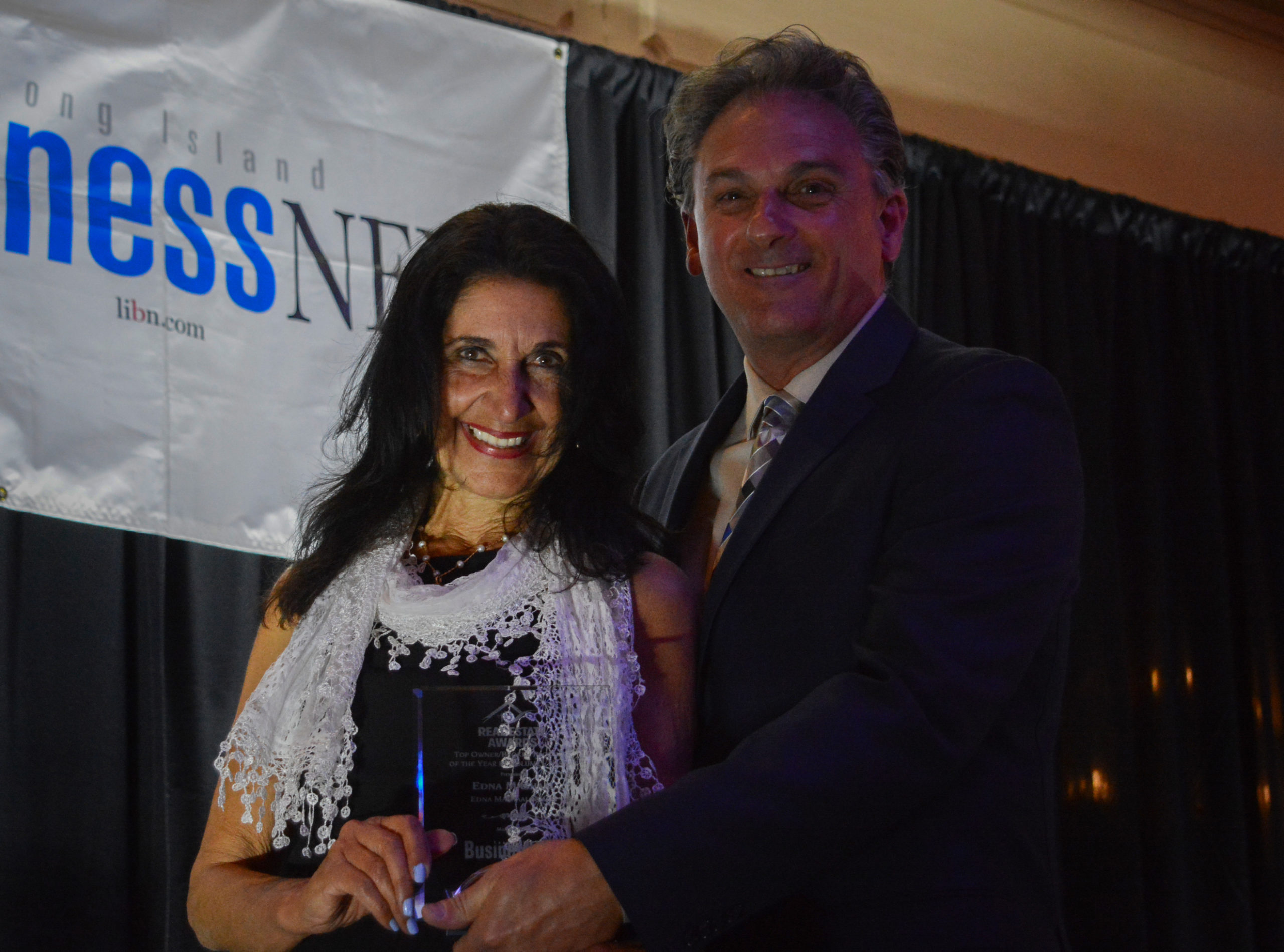 Edna Mashaal, the head of Edna Mashaal Realty, was honored by Long Island Business News for being the top owner/broker for production in Nassau County. (Photo by Janelle Clausen)