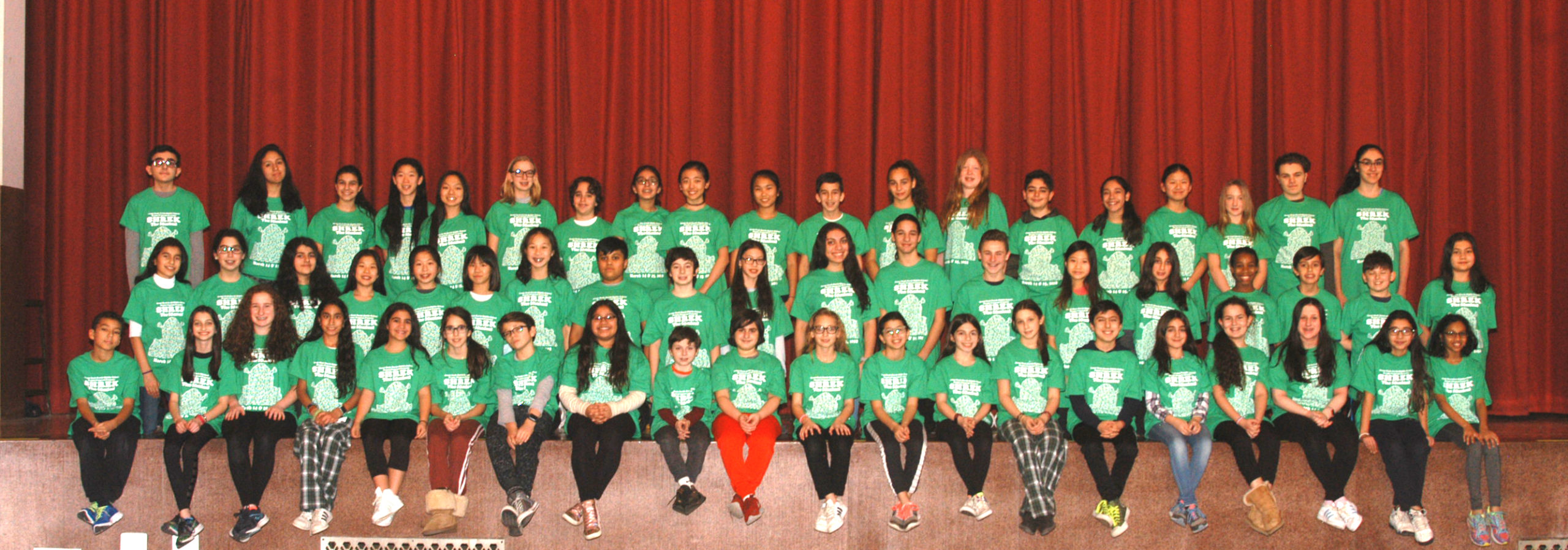 North Middle School students will present Shrek the Musical on March 14 and 15. (Photo by William Cancellare)