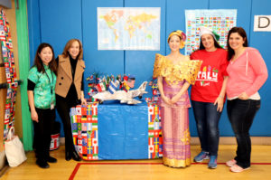 Parkville students 'traveled' to several countries at the world fair with the help of school staff. (Photo courtesy of the Great Neck Public Schools)