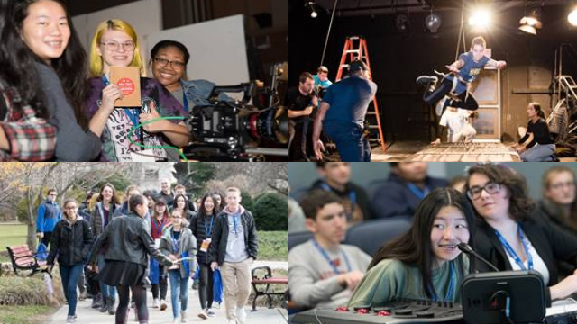Students participate in Hofstra University and Gold Coast International Film Festival's inaugural "Youth Film Day." (Photos courtesy of West End Strategies)