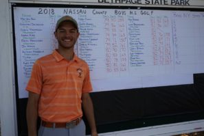 Raymond Gresalfi, a junior at Great Neck South High School, will be one of the nine boys representing Nassau County in the state tournament. (Photo courtesy of Leigh Gresalfi)