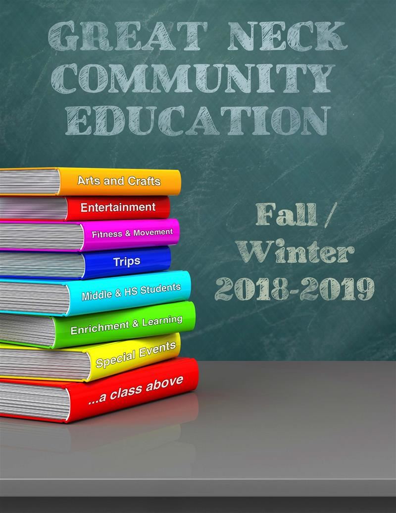 The Great Neck Community Education Fall/Winter catalog is now available. (Photo courtesy of the Great Neck Public Schools)