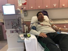 Marc Weiner has had to go on dialysis several hours each week. (Photo courtesy of Marc Weiner) 