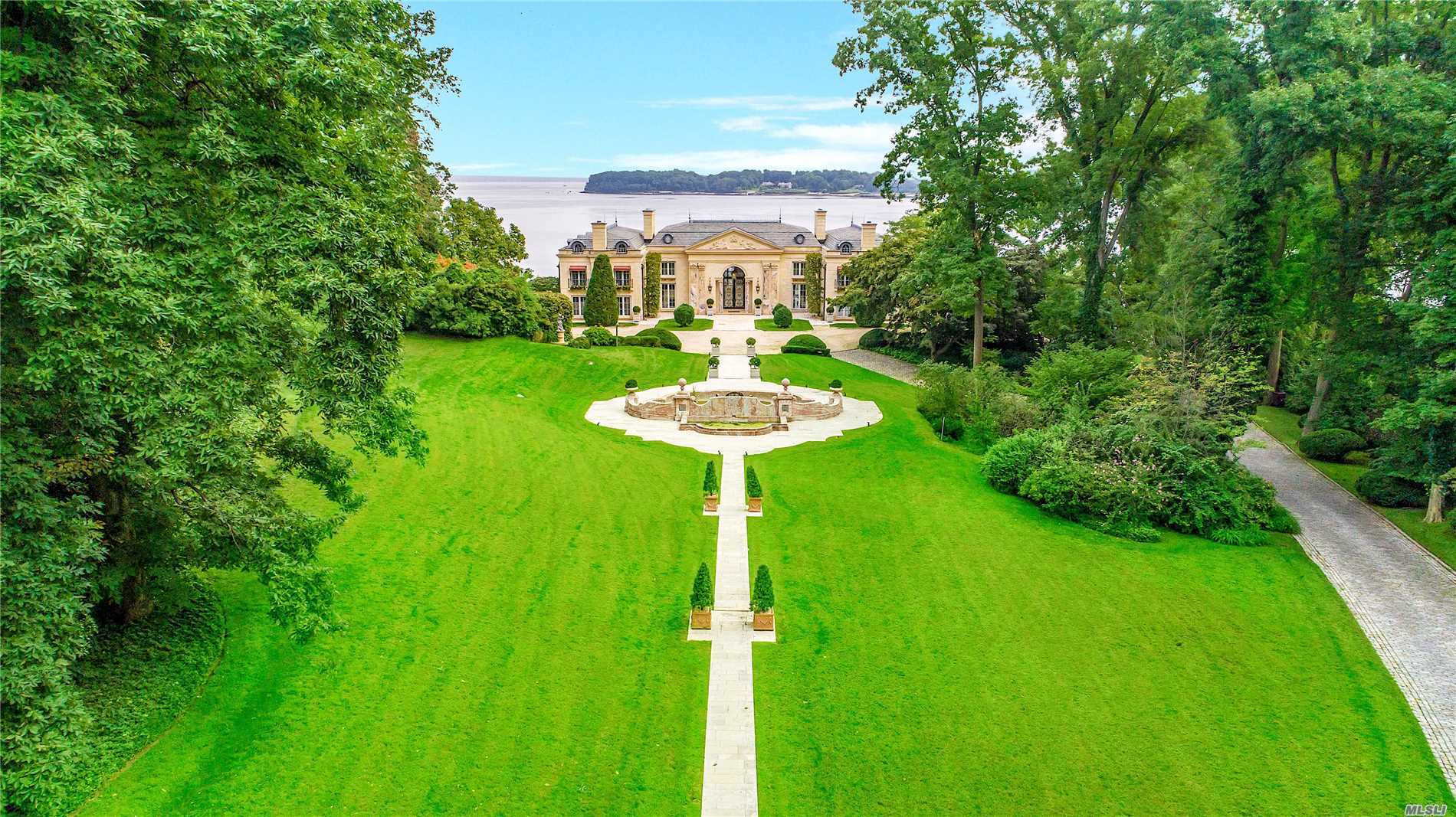 A Kings Point mansion mixing Versailles-style architecture and modern living is on the market for $50 million. (Photo courtesy of Daniel Gale Sotheby's International Realty)