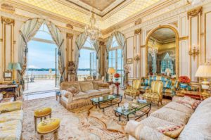 A resident of the Versailles-style home could see the water from inside their home. (Photo courtesy of Daniel Gale Sotheby's International Realty)
