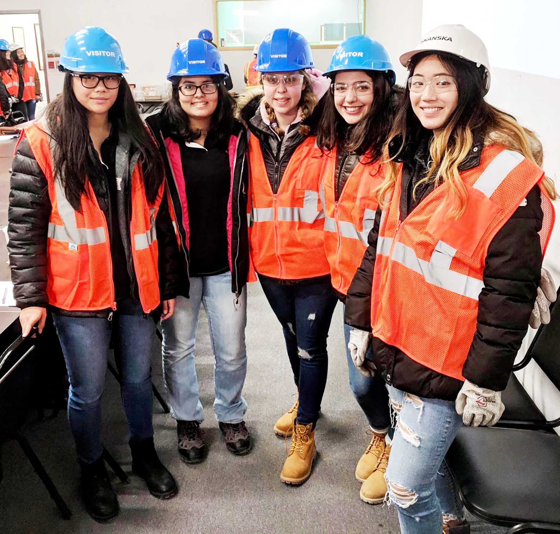 Members of the South High Robotics Team participated in the Skanska Day of Discovery on Nov. 12, 2018. (Photo courtesy of the Great Neck Public Schools)