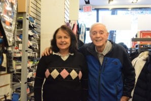 Rachel and Norman Lee, the owners of Sportset Tennis Junction, are celebrating 45 years of doing business in Great Neck Plaza. (Photo by Janelle Clausen)