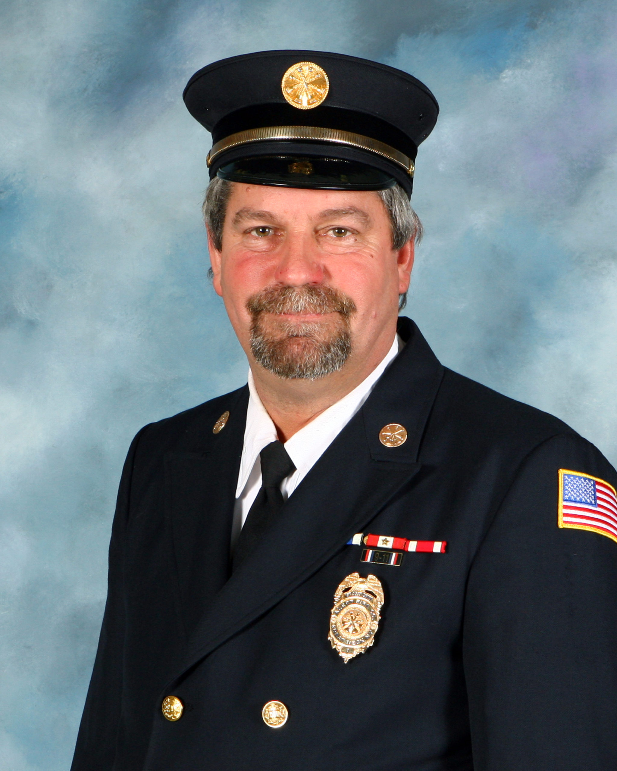 Raymond Plakstis Jr. served two terms as the chief of the Alert Fire Company in Great Neck, where he served for 33 years. (Photo courtesy of the Alert Fire Company)