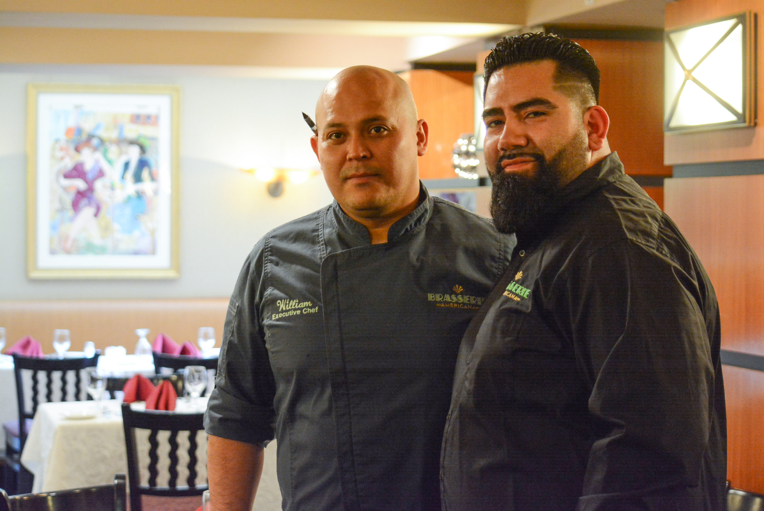 Executive Chef William 'Willy' Turcios and Julio Navarro, the food and beverage manager at the Inn at Great Neck, will be showcasing a new menu. (Photo by Janelle Clausen)