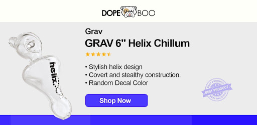 GRAV 6’’ Helix Chillum - best weed pipe