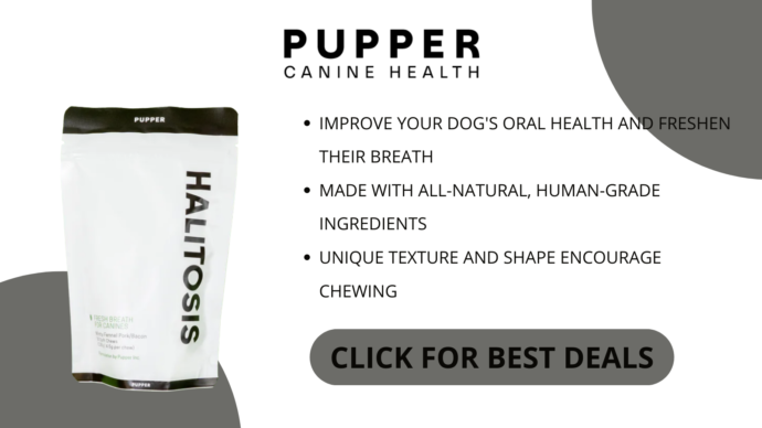 pupper halitosis chews - dental chews for dogs