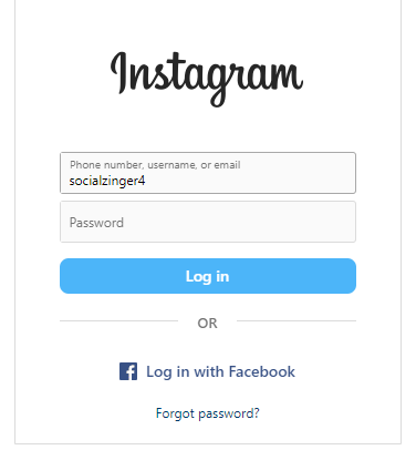 Log in to Your Instagram Account